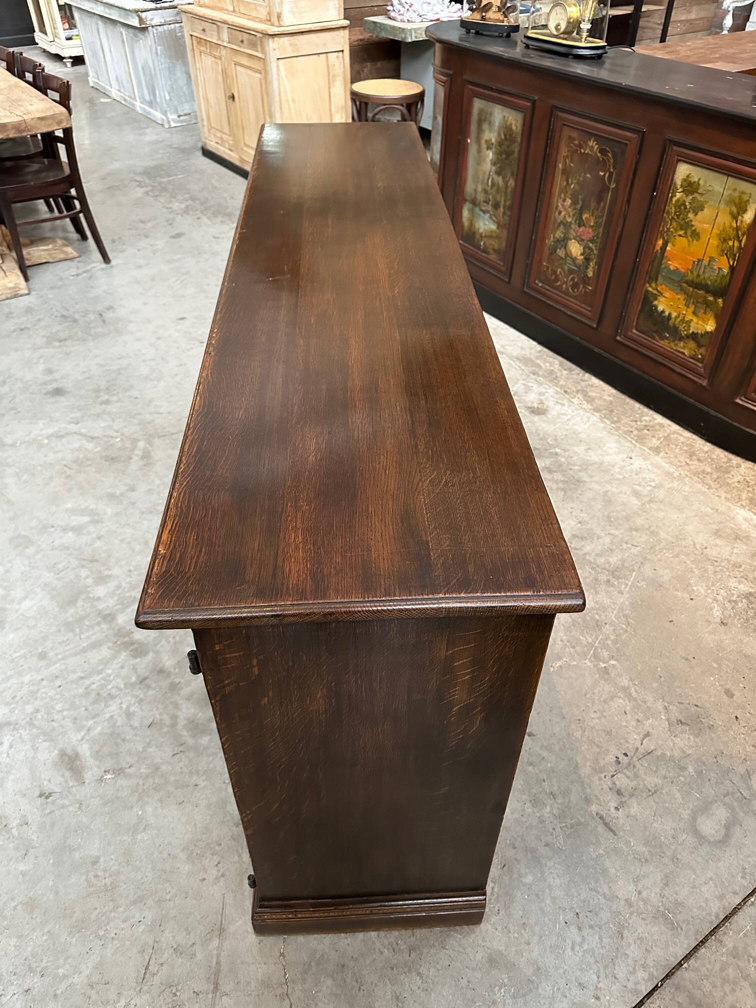 Solid oak sideboard, 1960s