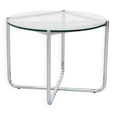 Table basse MR de Mies van der Rohe pour Knoll, années 1980.