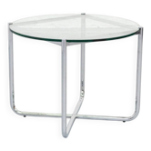 Table basse MR de Mies van der Rohe pour Knoll, années 1980.