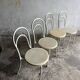 Vintage metal and plastic chairs, set of 4