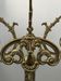 Porte-manteau bronze et onyx