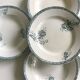 Lot de 4 assiettes creuses en terre de fer