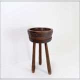 Barrel Tripod side table or tripod Planter - Brutalist