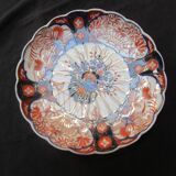 Antique asian imari plate, japan, 19th century, floral decoration