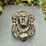 Large metal door knocker Greek goddess