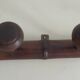 Patère murale vintage  bois décor bambou