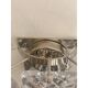 Contemporary Hammered Strips ”Listelli” Murano Glass Wall Sconce