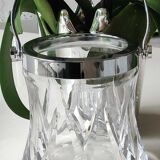 Ice bucket in crystal stylish design. Bayel crystal. Braces/diamond patterns