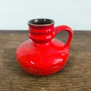 Vase, pichet rouge vintage West Germany