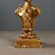 Paire de candélabres anciens en bois sculpté et doré, 5 lumières, XVIIIe siècle