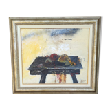 Tableau huile sur toile nature morte en 2001 par Serge GRIGGIO