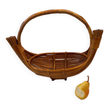 Large rattan/wicker fruit bowl, 1950 design