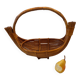Grande coupe à fruit  en rotin / osier, design 1950