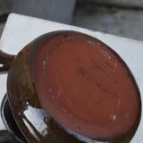 Glazed terracotta teapot