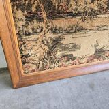 Vintage wall decoration / tapestry under frame