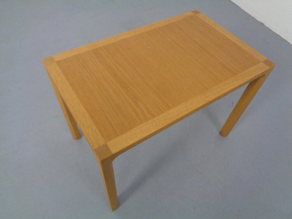 Danish Oak Side Table, 1960s