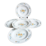 5 hollow plates in Limoges porcelain by Bernardaud - Lhasa Soap