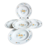 5 hollow plates in Limoges porcelain by Bernardaud - Lhasa Soap
