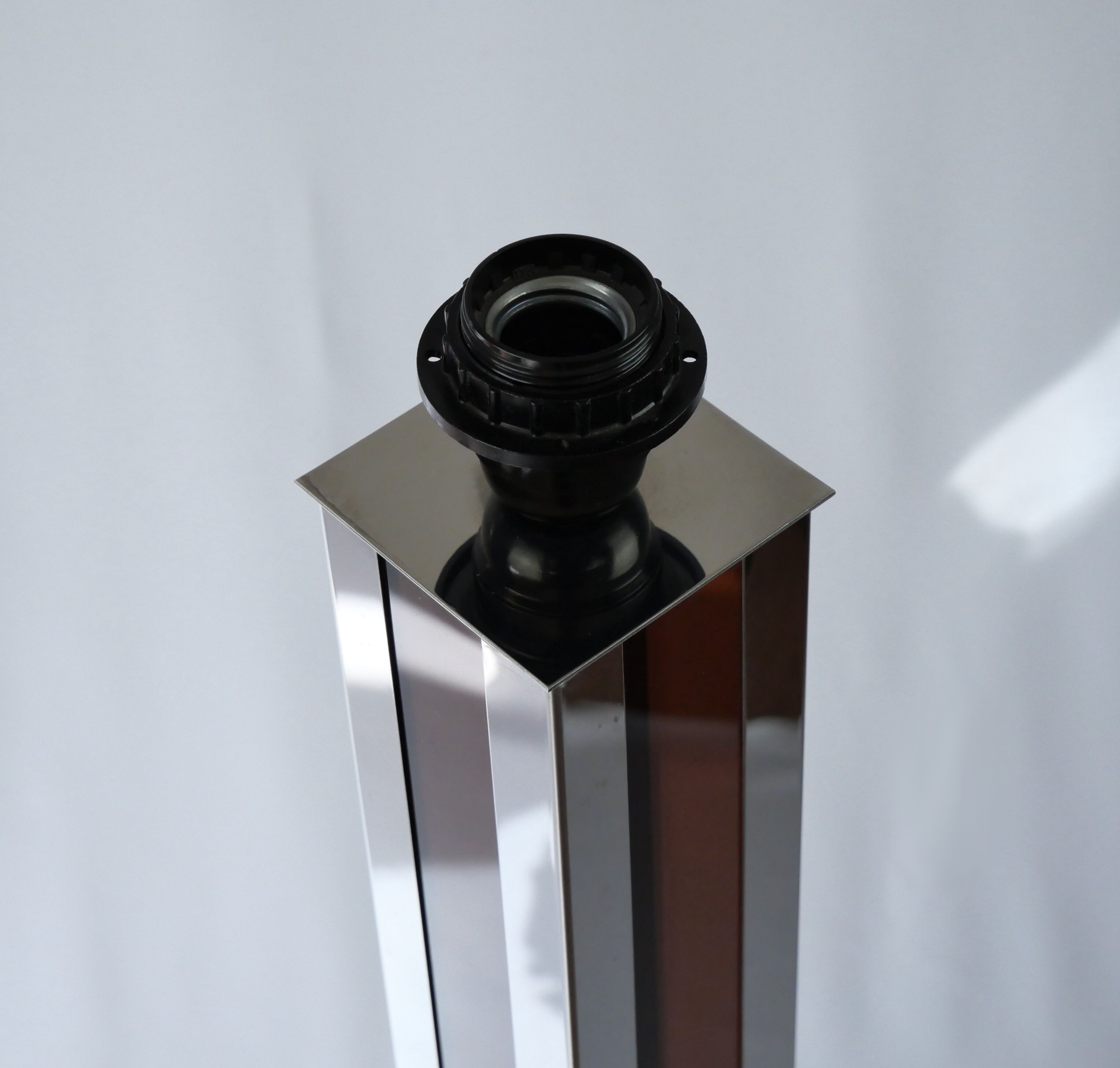 Plexiglass/metal floor lamp 70s