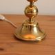 Pair of Vintage Swedish Table Lamps in Polished Brass, Signed Aneta