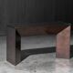 Patinated bronze console by Belgochrom, Belgium, 1970s.