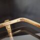 Pair of Stools / Hexagonal Side Tables – Brass & Smoked Glass – 70