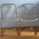 Golden metal chairs Cidue Italy 1970
