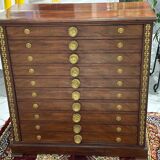 Antique mahogany architect's furniture from the end of the 19th century