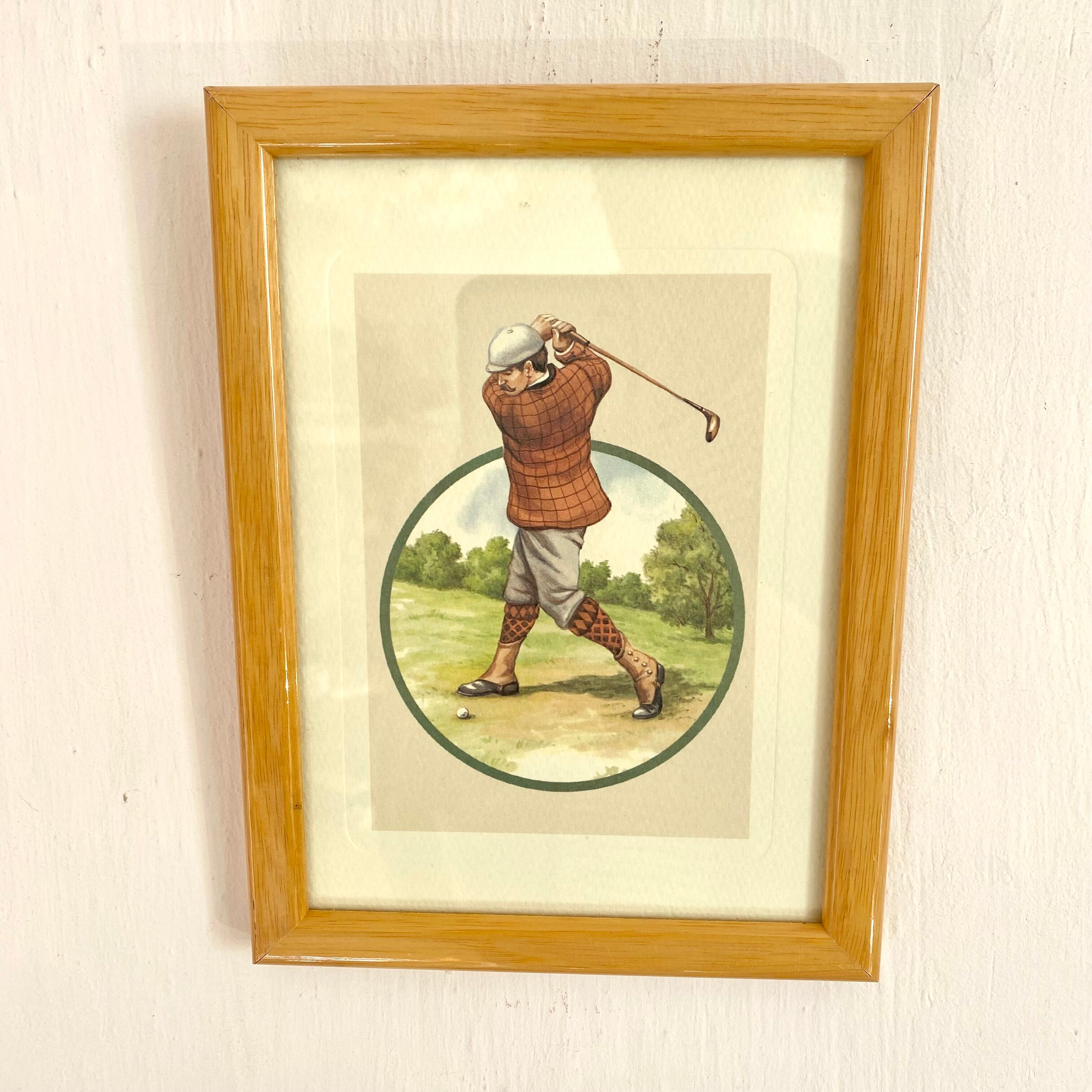 Frames 80s with golfers