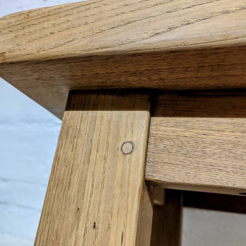 Solid oak coffee table