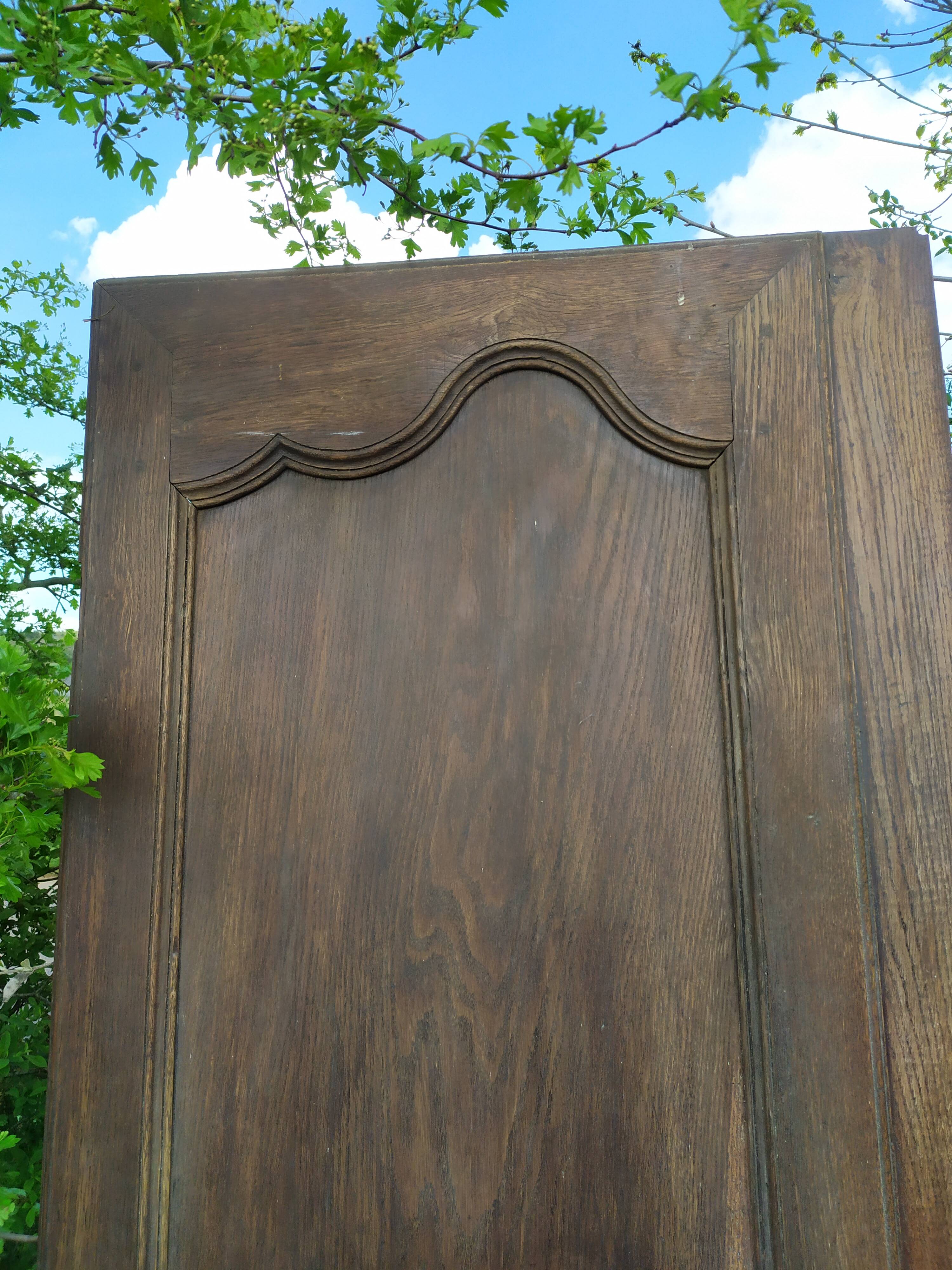 Oak cabinet doors.