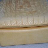 Roche Bobois leather pouf, 1970s