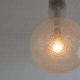 Vintage 1970s Peill and Putzler bubble glass pendant light