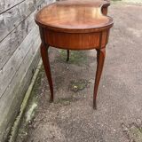 Kidney-shaped desk, marquetry, Transition style