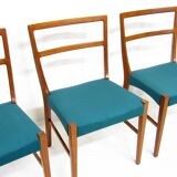 Four 1960s Danish Dining Chairs by Johannes Andersen for Bernhard Pedersen