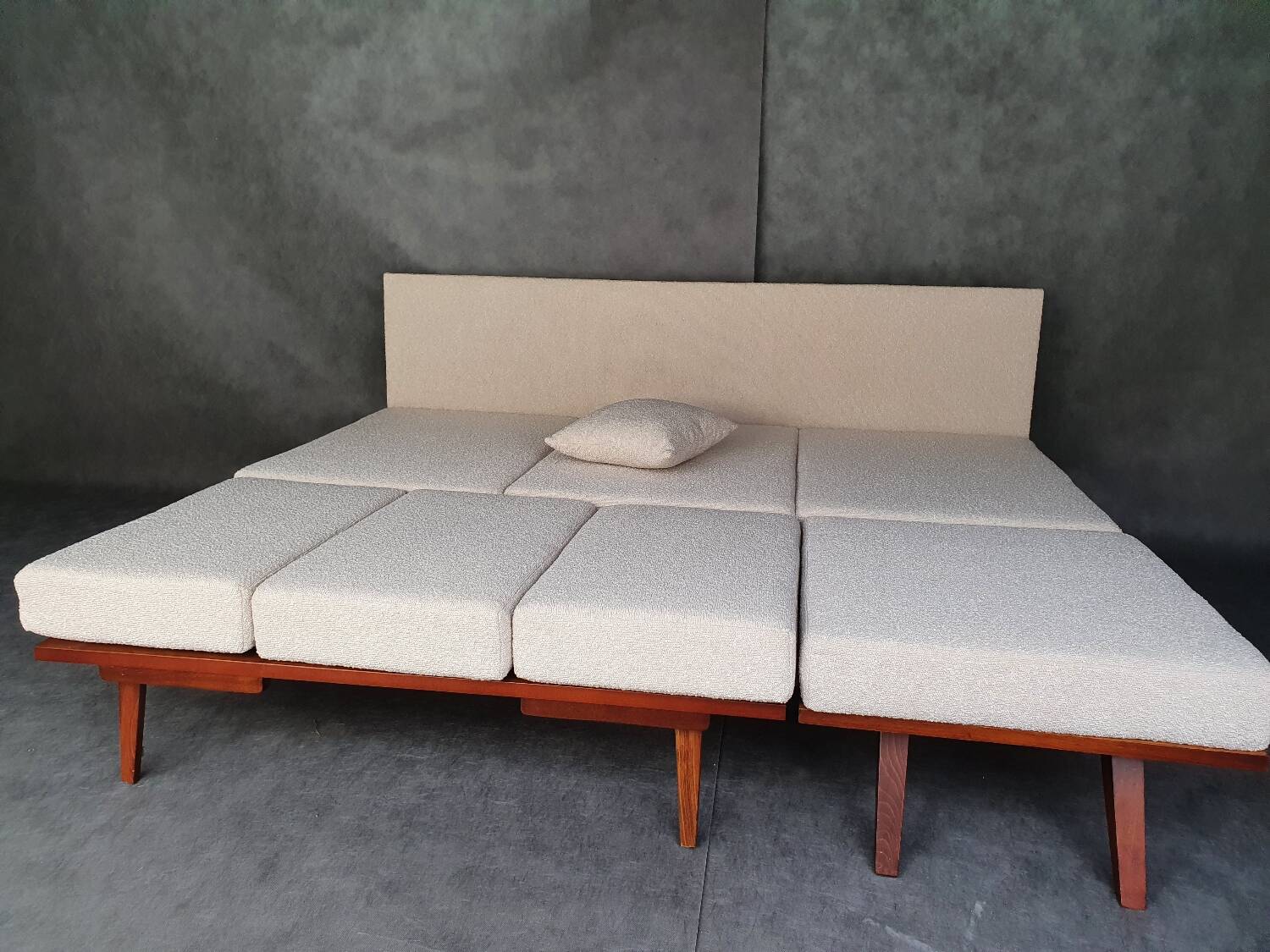 Jiràk sofa bed by tatra nabytok, czech vintage 1960s