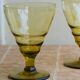 Paire de verres Art déco, teintés vert, vintage
