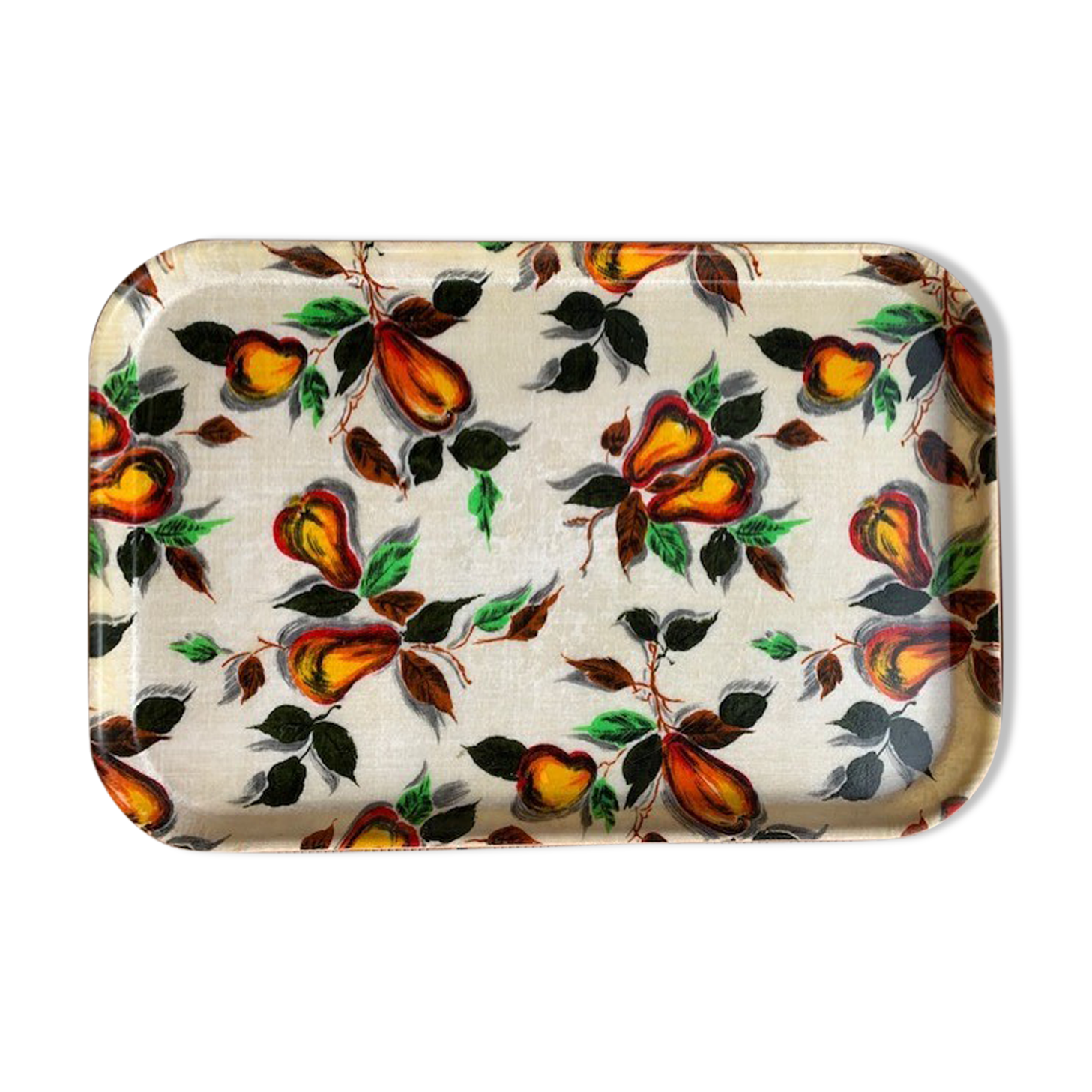 Large fiberglass tray vinatge 60's Gros Roman France