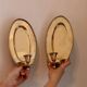 Pair Of Mid Century Swedish Brass Sconces