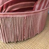 2 pink vintage toad armchairs