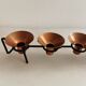 Older Danish designed candlestick, made of cast iron and copper.