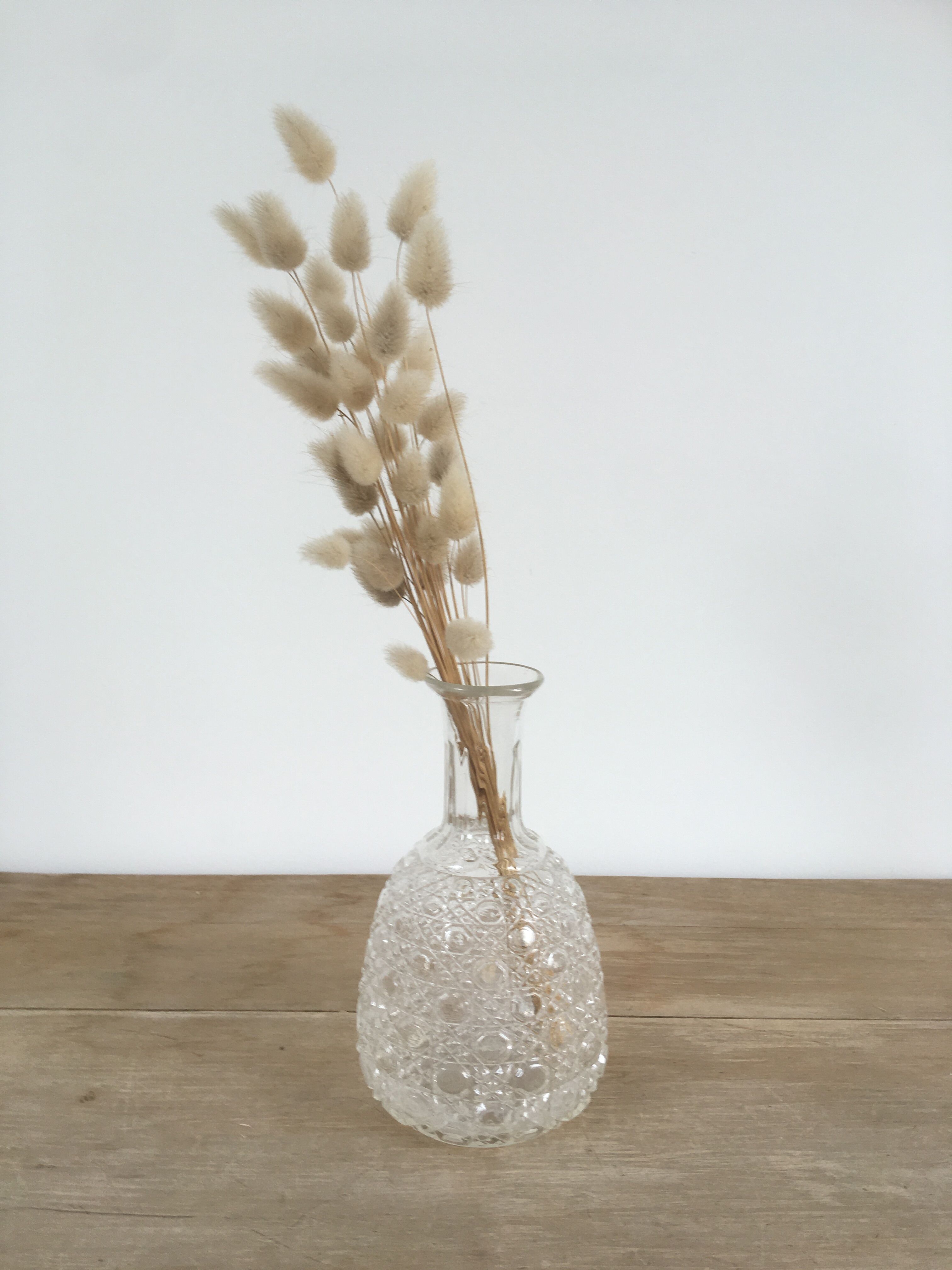 Molded glass vase