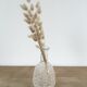 Molded glass vase