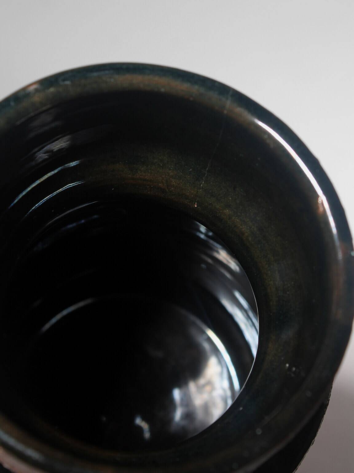 Eke Bjerén Textured Ceramic Large Vase, 1960s, Sweden