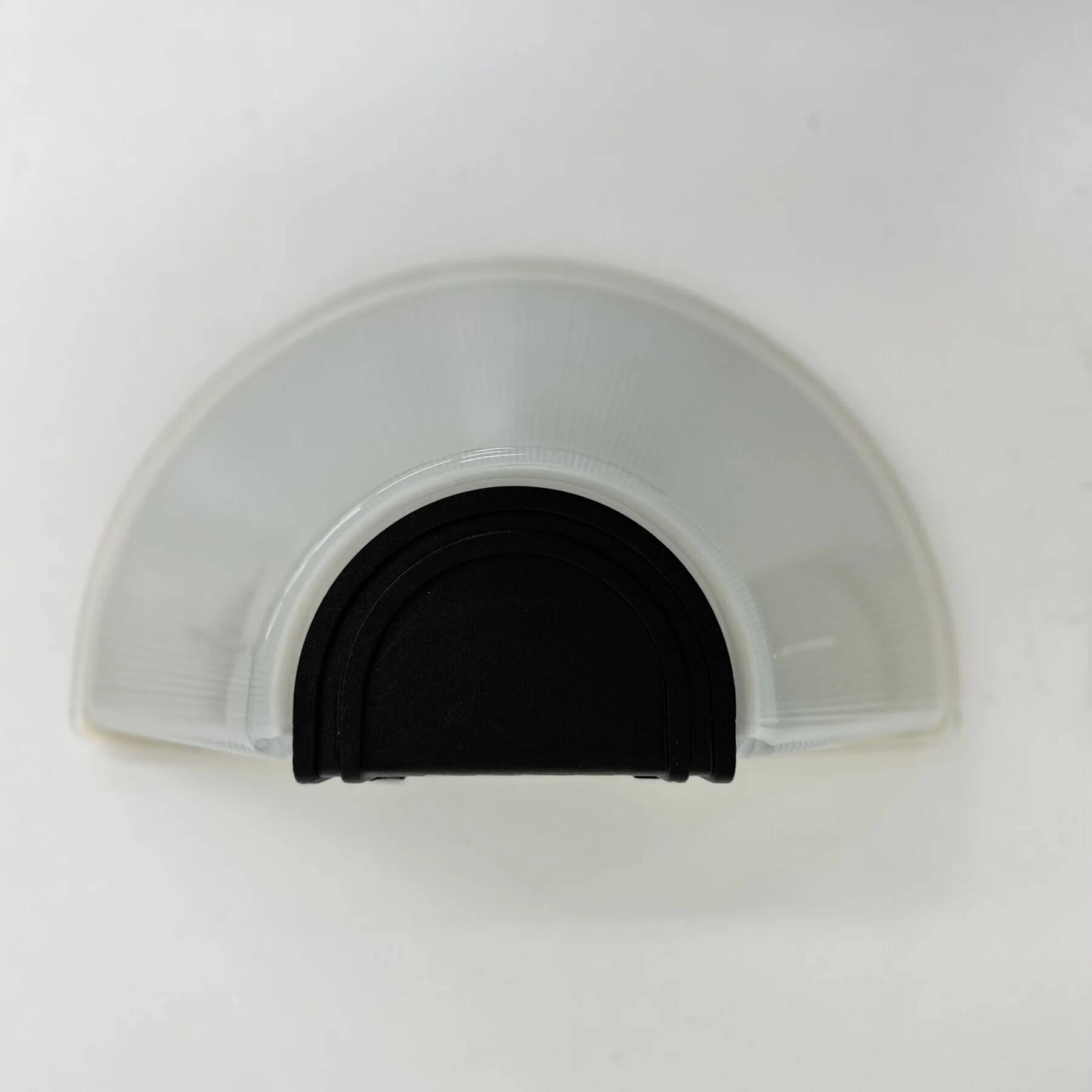 Set of 2 glass Prisma wall lamps MEGA, 1980s, Italy
