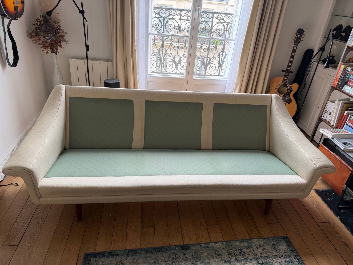 Vintage Danish teak sofa and armchair – 1960s