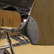Lot of 6 "Golf" model chairs designed by Francesco Zaccone for the Brunner brand