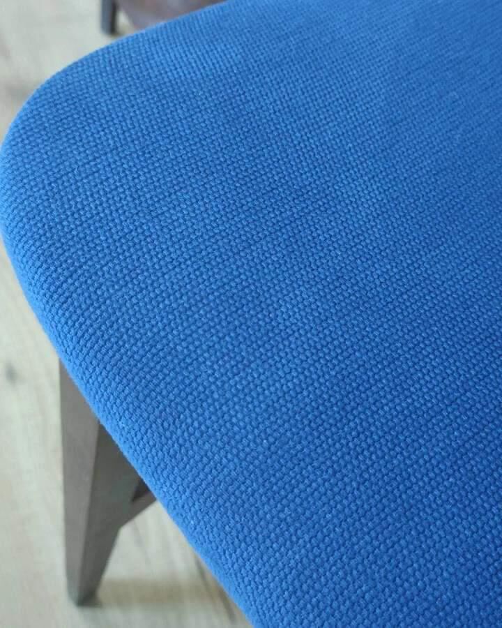 1960s Italian teak chairs in blue