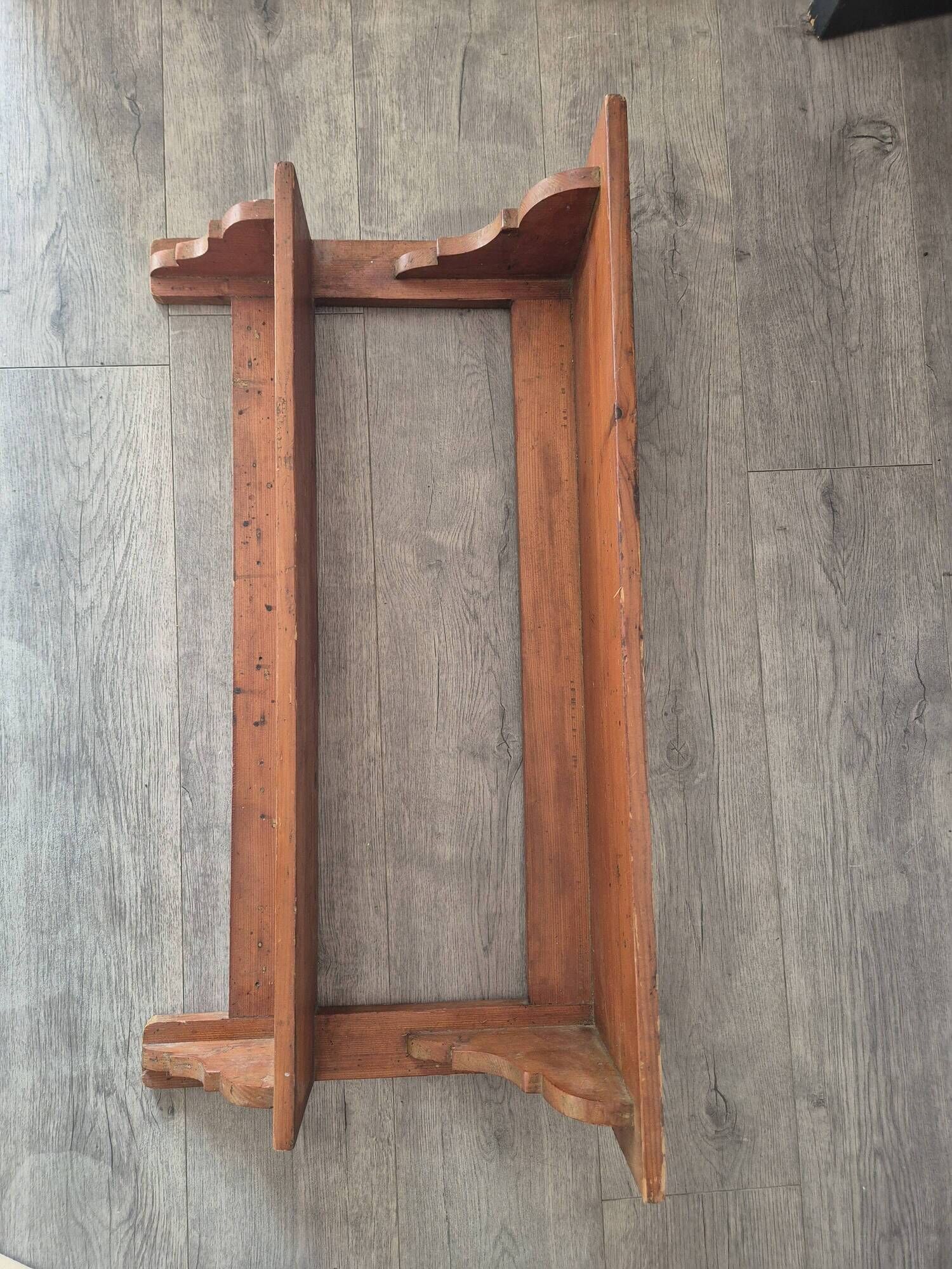 vintage wooden wall shelf Lichtenauer furniture