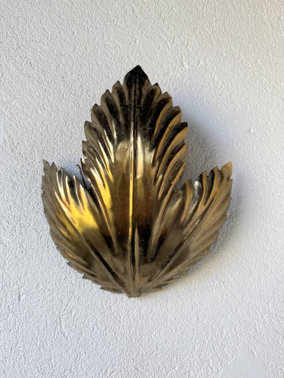 Applique fleur dorée années 70